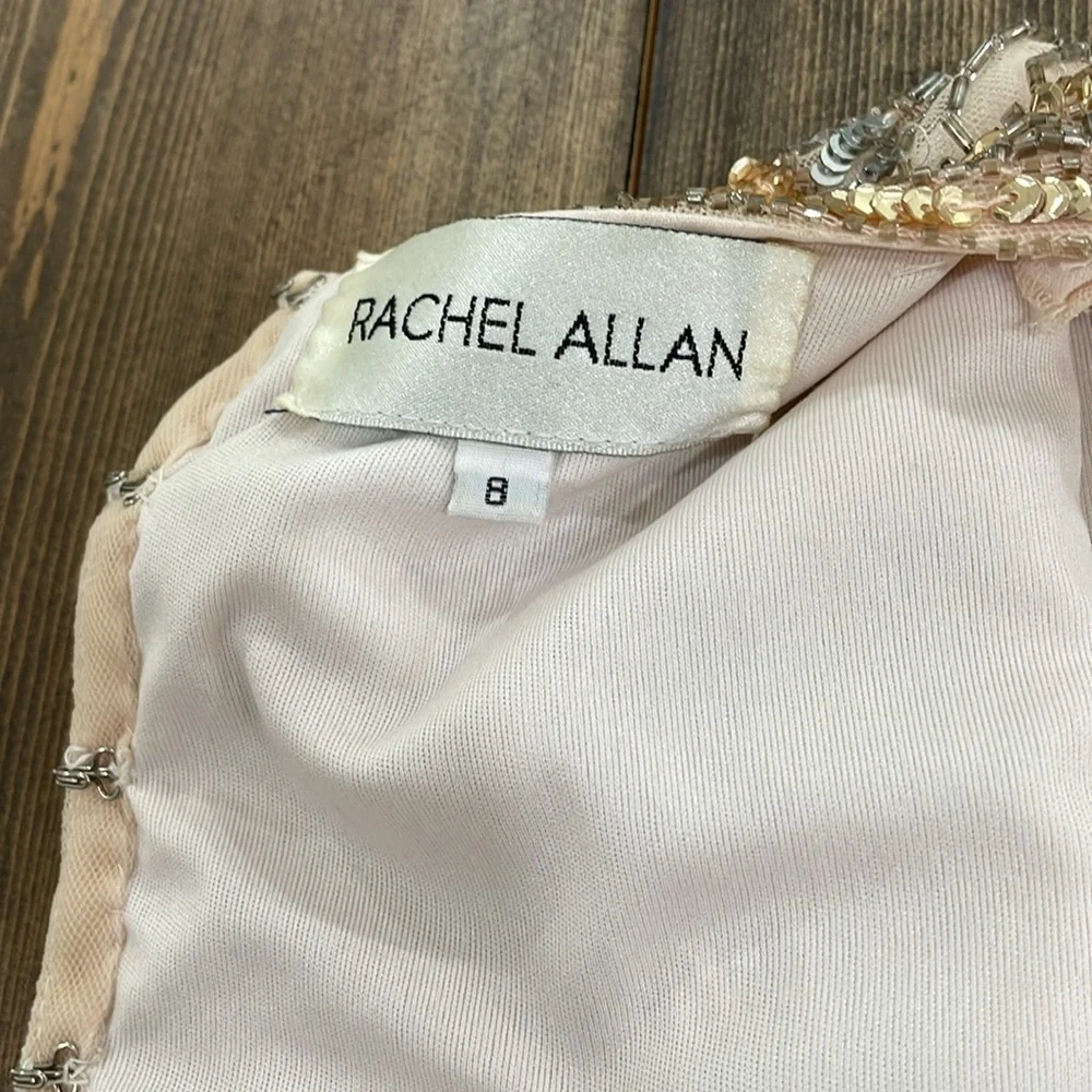 🌟4x Host Pick🌟Rachel Allan Rose Gold Sequin Two Piece Dress - Picture 14 of 16